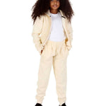 Trendy Toggs Kids Fleece Zip Up Cream Tracksuit