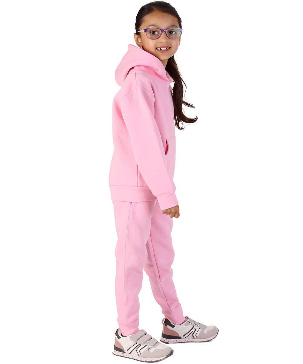 Trendy Toggs Kids Overhead Hoodie Pink Tracksuit