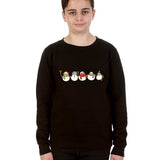 Trendy Toggs Kids Christmas Snowman Jumper Black