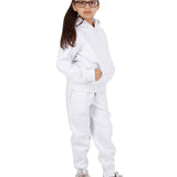 Trendy Toggs Kids Overhead Hoodie White Tracksuit