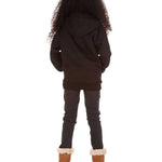 Trendy Toggs Kids Plain Black Zip Up Hoodie