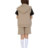 Kids Mocha 2-Piece Gilet and Shorts Set