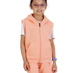 Kids Salmon 2-Piece Gilet and Shorts Set