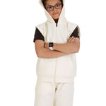 Kids Cream 2-Piece Gilet and Shorts Set