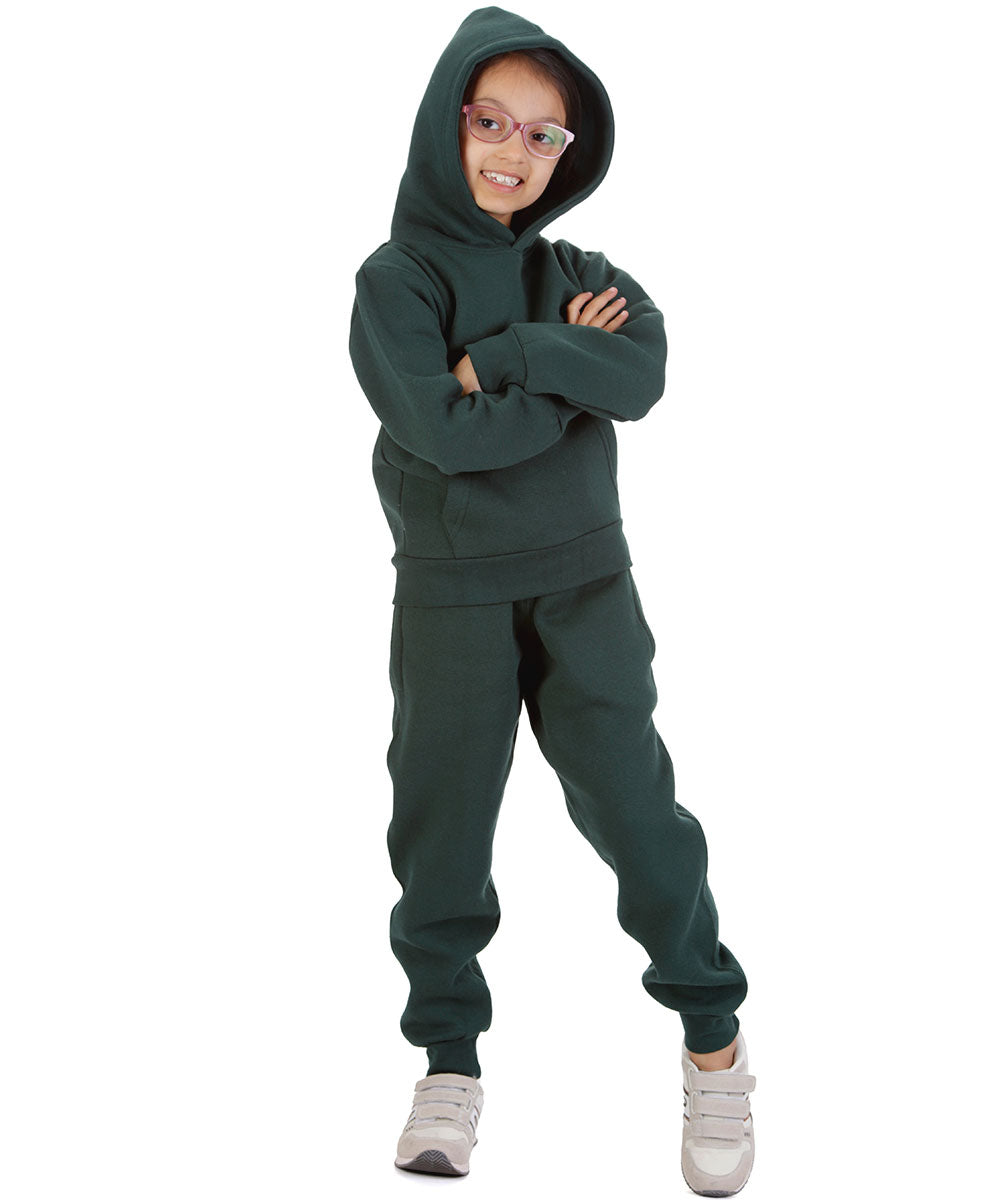 Trendy Toggs Kids Overhead Hoodie Bottle Green Tracksuit