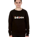Trendy Toggs Kids Christmas Snowman Jumper Black