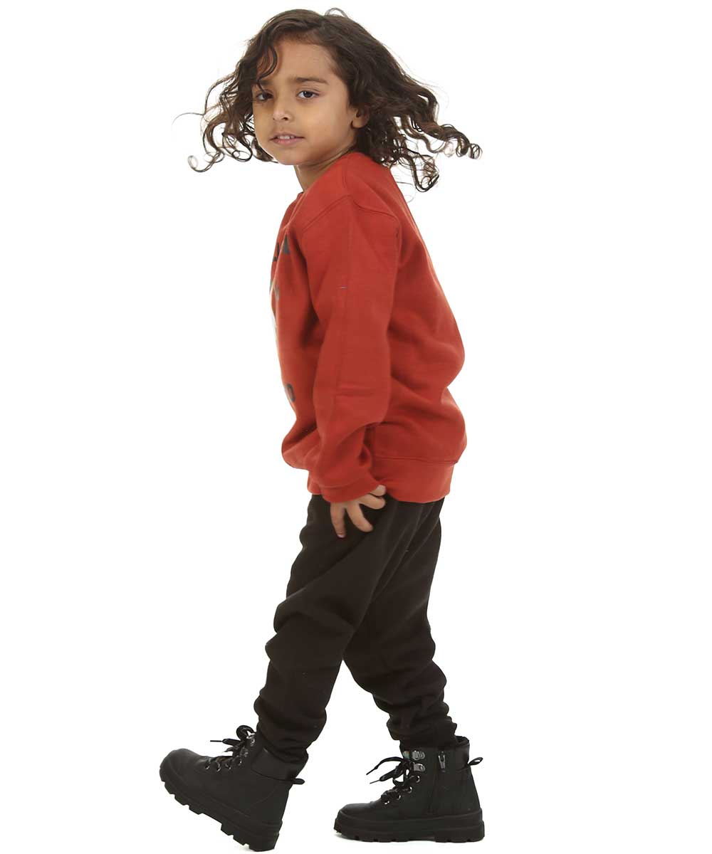 Trendy Toggs Kids Christmas pudding Jumper Rust