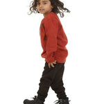 Trendy Toggs Kids Christmas pudding Jumper Rust