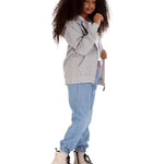 Trendy Toggs Kids Plain Oxford Grey Zip Up Hoodie