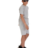 Kids Oxford Grey T-shirt and Shorts Set