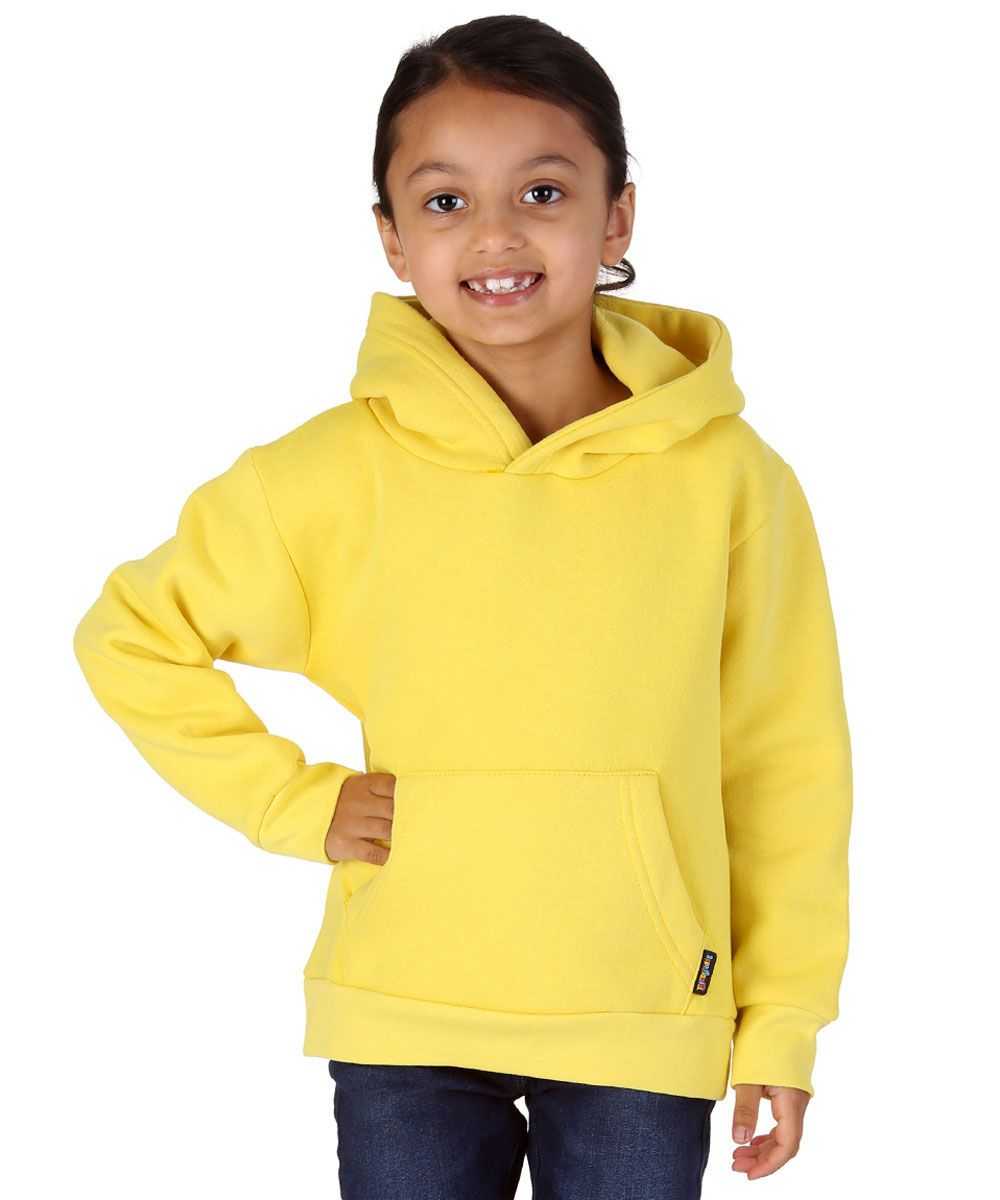 Trendy Toggs Kids Plain Overhead Yellow Hoodie