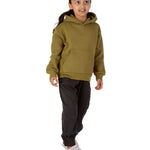 Trendy Toggs Kids Plain Overhead Olive Green Hoodie