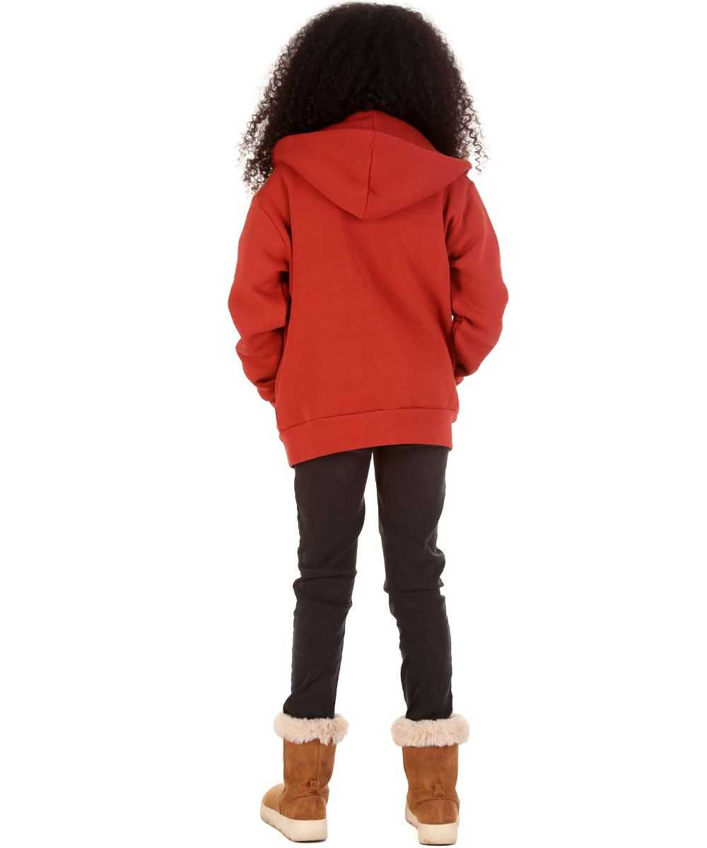 Trendy Toggs Kids Plain Rust Zip Up Hoodie
