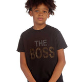 Trendy Toggs Kids The Boss Rhinestone Black T-shirt