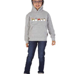 Trendy Toggs Kids Christmas Snowman Hoodie Oxford Grey