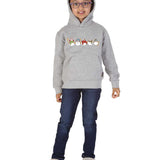 Trendy Toggs Kids Christmas Snowman Hoodie Oxford Grey