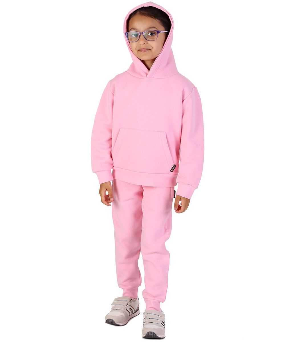 Trendy Toggs Kids Overhead Hoodie Pink Tracksuit