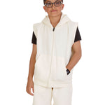 Kids Cream 2-Piece Gilet and Shorts Set