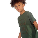 Trendy Toggs Kids Awesome Bro Rhinestone Green T-shirt