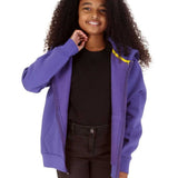Trendy Toggs Kids Plain Purple Zip Up Hoodie