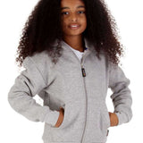 Trendy Toggs Kids Plain Oxford Grey Zip Up Hoodie