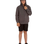 Trendy Toggs Kids Plain Charcoal Zip Up Hoodie