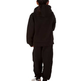 Trendy Toggs Kids Overhead Hoodie Black Tracksuit