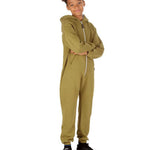 Trendy Toggs Kids Olive Green Zip Up Onesie
