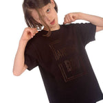 Trendy Toggs Kids Awesome Bro Rhinestone Black T-shirt