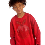 Trendy Toggs Kids Red Rhinestone Christmas Pudding Jumper