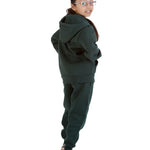 Trendy Toggs Kids Fleece Zip Up Bottle Green Tracksuit