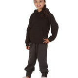 Trendy Toggs Kids Plain Overhead Black Hoodie