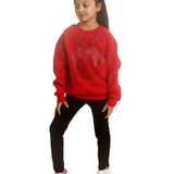 Trendy Toggs Kids Red Rhinestone Christmas Pudding Jumper