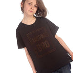 Trendy Toggs Kids Awesome Bro Rhinestone Black T-shirt