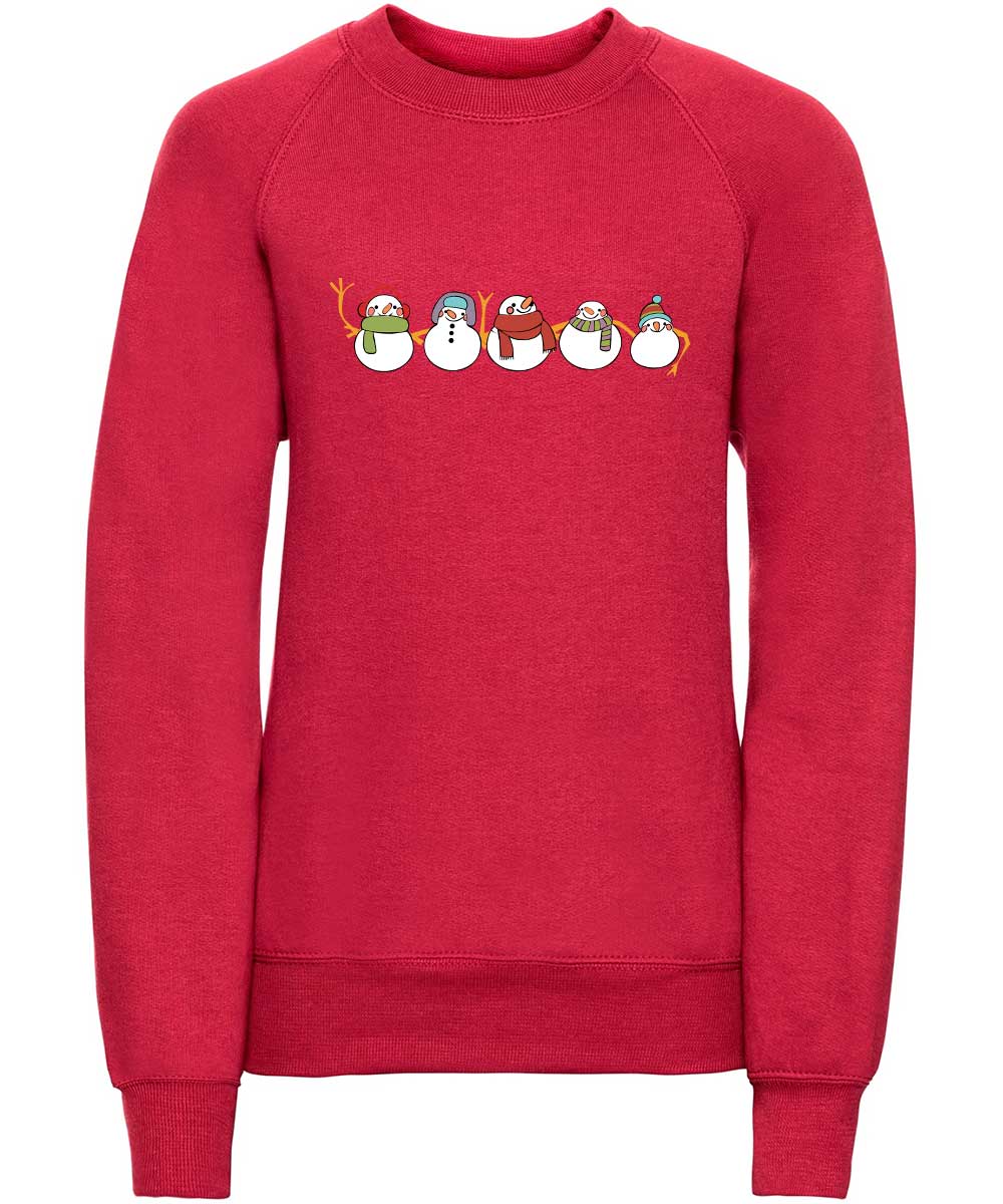 Trendy Toggs Kids Christmas Snowman Jumper Red