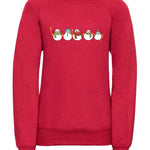 Trendy Toggs Kids Christmas Snowman Jumper Red