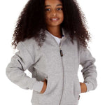 Trendy Toggs Kids Plain Oxford Grey Zip Up Hoodie