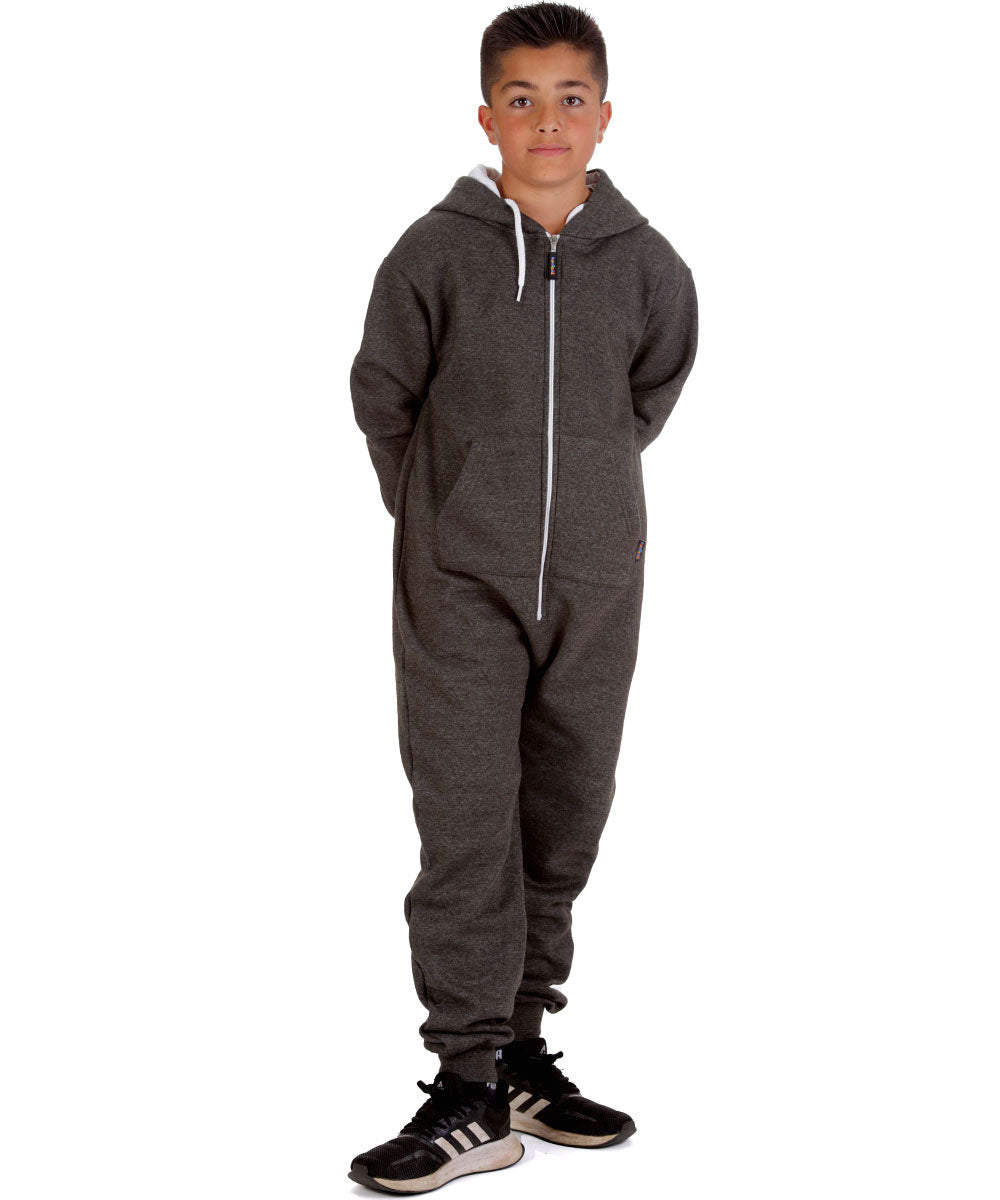 Trendy Toggs Kids Charcoal Zip Up Onesie