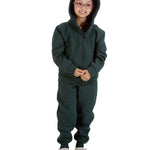 Trendy Toggs Kids Fleece Zip Up Bottle Green Tracksuit