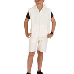 Kids Cream 2-Piece Gilet and Shorts Set