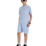 Kids Denim T-shirt and Shorts Set