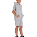 Kids Oxford Grey 2-Piece Gilet and Shorts Set