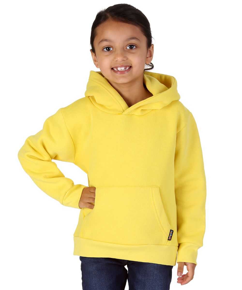 Trendy Toggs Kids Plain Overhead Yellow Hoodie