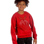 Trendy Toggs Kids Red Rhinestone Christmas Pudding Jumper