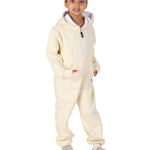 Trendy Toggs Kids Cream Zip Up Onesie