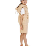 Kids Nude 2-Piece Gilet and Shorts Set