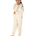 Trendy Toggs Kids Overhead Hoodie Cream Tracksuit