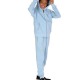 Trendy Toggs Kids Fleece Zip Up Denim Blue Tracksuit