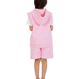 Kids Pink 2-Piece Gilet and Shorts Set