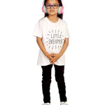 Trendy Toggs Kids Little Dreamer Rhinestone White T-shirt